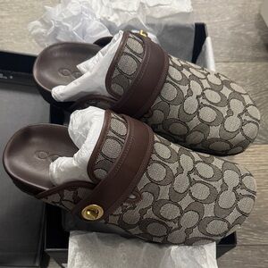 Coach Signature Maple Clogs